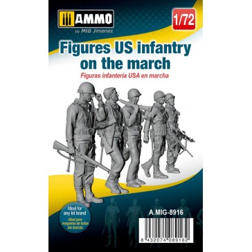 1/72 FIGURES US INFANTRY ON THE MARCH