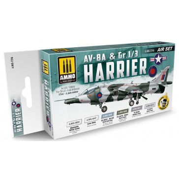 AV-8A US & GR.1/3 HARRIER COLORS 6 JARS 17 ML