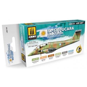 IA-58 PUCARÁ FAA COLORS 6 JARS 17 ML