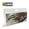 DRYBRUSH SET RUST COLORS 4 JARS