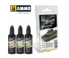 SHADER SET AMERICAN GREEN 3 JARS 10ML