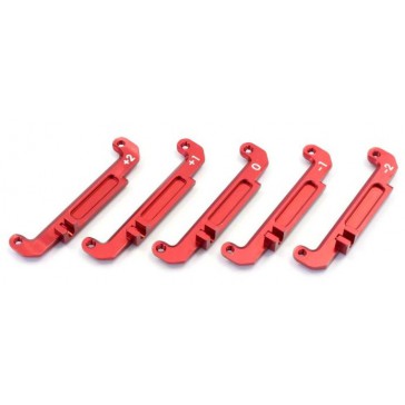 Barres de direction Mini-Z Buggy (5) Alu Rouge