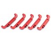Aluminium Setting Steering Plate Set Mini-Z Buggy (5) Red