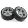 Pre-Glued Drift Tyres FZ02 5-Spoke Racing 1:10 Fazer 2.0 (2)