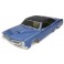 Body shell set 1:10 Fazer FZ02L Pontiac GTO 1967 - Tyrol Blue