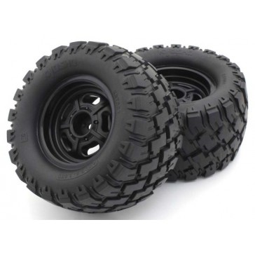 Pre-Glued Tyres on black wheels Mad Wagon VE (2)