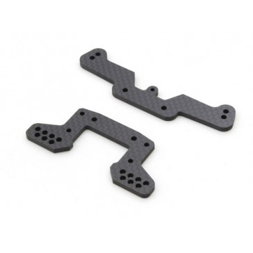 Support amortisseur Arriere HD Optima Mid - Carbone