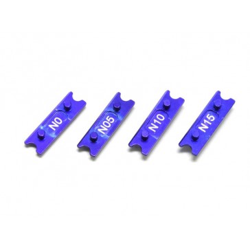 Support de ressorts avant R246 Mini-Z MR03-N (0-0.5-1-1.5mm) Alu