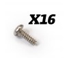 BUTTON HEAD SELF-TAPPING 2X6MM SCREWS