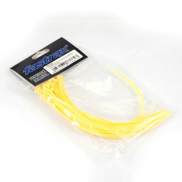 200mm x 2.5mm YELLOW NYLON CABLE TIES (50pcs)