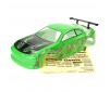 BANZAI PRE-PAINTED BODY SHELL W/DECALS & WING - GREEN