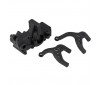 RC10B6 FT LAYDOWN GEARBOX/BRACES CARBON