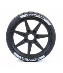 SUPAFORZA FRONT 45° TYRES/BLK 17MM HEX WHEELS