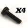 ENDURO' REAR COVER SCREWS M3 X 8MM (4)