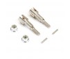 TRACER METAL REAR WHEEL SHAFTS, PINS & M4 NUTS