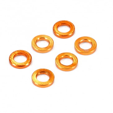 M3 FLAT WASHER GOLD 1.0mm (6)