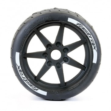 SUPAFORZA WIDE REAR 45° TYRES/BLK 17MM HEX WHEELS