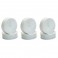 1/10 DISHED BUGGY FRONT 2WD SLIM WHEEL WHITE - 3 PAIRS