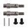 B6 FT TITANIUM HEX ADAPTER FRONT AXLES