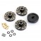 TRX-4M BLACK BRASS WHEEL HEX COUNTERWEIGHT (4)