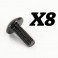 ROKATAN/RAMRAIDER DOME HEAD CROSS SCREW M3X8
