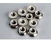 Nuts, 4mm flanged (10)