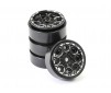 TRX-4M CNC BEADLOCK WHEELS (4) - BLACK