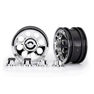 Wheels, 2.2', classic chrome (2)/ center caps (front (2), rear (2)) (