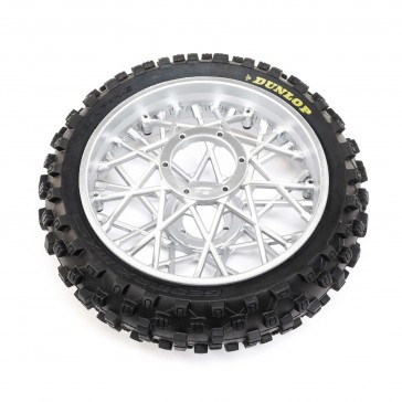 Promoto-MX : Dunlop MX53 Rear Tire Mounted, Chrome