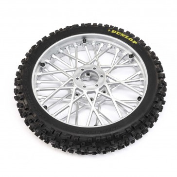 Promoto-MX : Dunlop MX53 Front Tire Mounted, Chrome