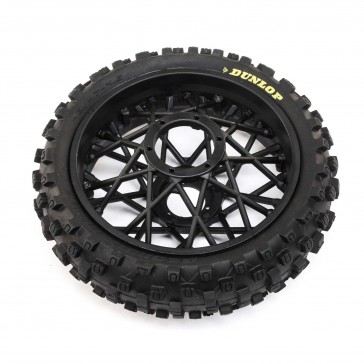 Promoto-MX : Dunlop MX53 Rear Tire Mounted, Black