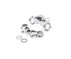 Promoto-MX : Aluminum Triple Clamp Set, Silver