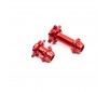 Promoto-MX : Aluminum Hub Set, Machined, Red