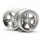 VINTAGE 5 SPOKE WHEEL 31MM (WIDE) MATTE CHROME (6MM OFFSET)