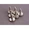 DISC.. Screws, 2.6x8mm washerhead self-tapping (6)