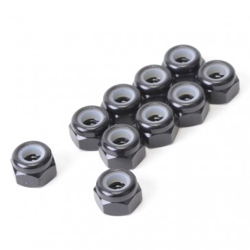 SPEED PACK - M3 Alloy Nyloc Nuts - Black - pk10