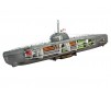 German Submarine Type XXI with Interior - 1:144