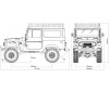 1/10 Toyota Land cruiser FJ40 scaler ARTR kit (RS version) - Blue