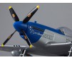 750mm P-51D Mustang Warbird PNP kit - blue