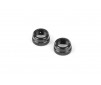 ALU SHOCK CAP-NUT WITH VENT HOLE - BLACK (2)