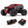 1/10 GORGON 4X2 Brushed Monster Truck RTR w/ Battery & Charger - RED