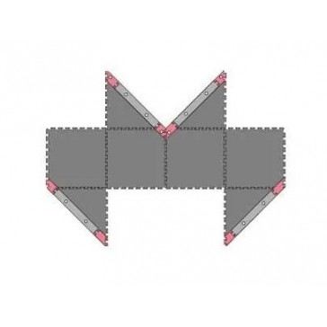 Mini-Z Grand Prix Circuit50 Angles 45 Deg (12pcs)