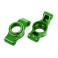 Carriers, stub axle (green-anodized 6061-T6 aluminum) (left & right)