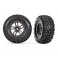 Tires & wheels, assembled, glued (SCT Split-Spoke gray beadlock style