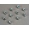 Nuts, 4mm nylon locking (10)