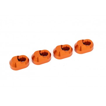 Suspension pin retainer, 6061-T6 aluminum (orange-anodized) (4)
