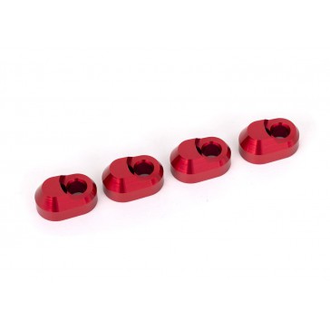 Suspension pin retainer, 6061-T6 aluminum (red-anodized) (4)