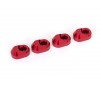 Suspension pin retainer, 6061-T6 aluminum (red-anodized) (4)