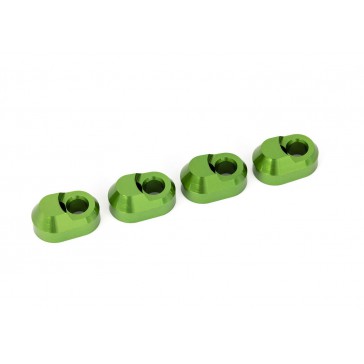 Suspension pin retainer, 6061-T6 aluminum (green-anodized) (4)