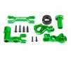 Steering bellcranks (left & right)/ draglink (6061-T6 aluminum, green